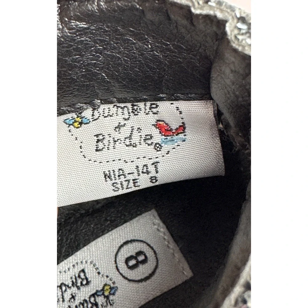 Bumble & Birdie Toddler Girls Ankle Boots Sz 8 Glittler Black Sparkle‎
